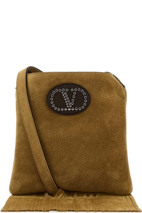 Shoulder Bags for Women Valentino Garavani Camel Suede Nellcã´te Crossbody Bag