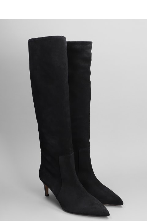 Fashion for Women Paris Texas High Heels Boots In Black Suede