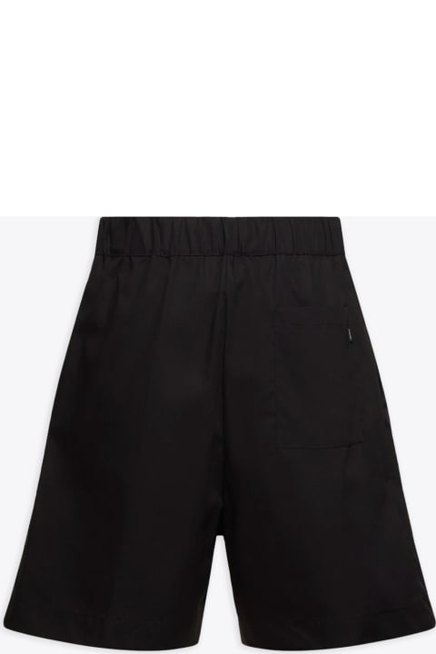 Laneus for Men Laneus Baggy Shorts Man Black Poplin Cotton Baggy Short - Baggy Short