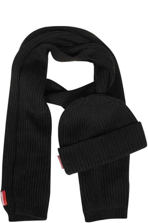 Dsquared2 Accessories for Men Dsquared2 Hat And Scarf Set