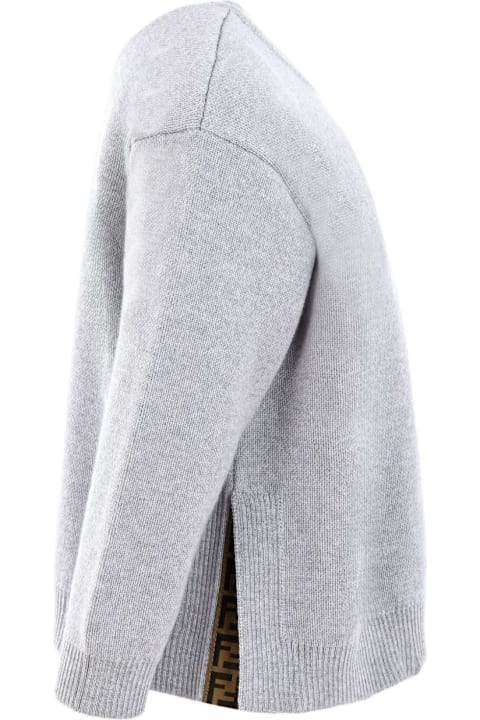 أدوات منزلية Fendi Fendi Kids Wool Sweater With Logo