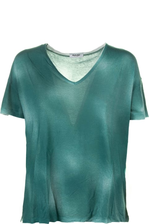 Base Topwear for Women Base Green T-shirt With Shades