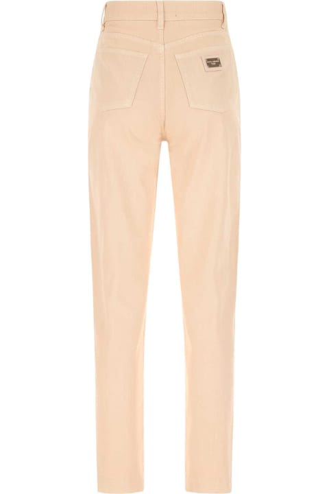 Dolce & Gabbana Pants & Shorts for Women Dolce & Gabbana Light Pink Denim Amber Jeans