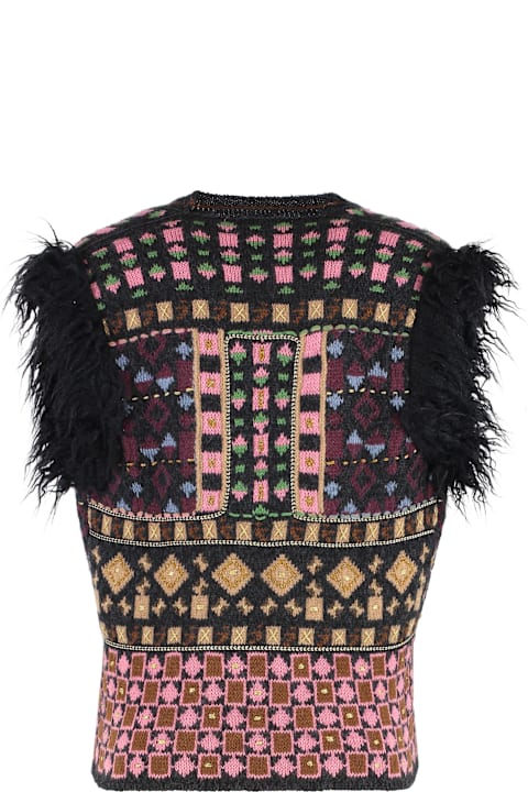 Homeware Etro Wool Blend Waist Coat