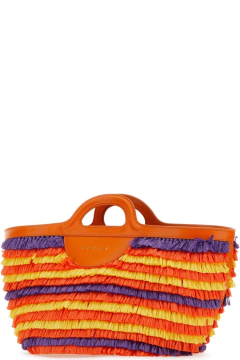 ウィメンズ Marniのバッグ Marni Multicolor Fabric Tropicalia Summer Handbag