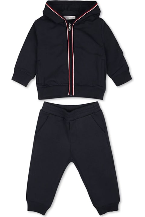 Moncler for Baby Boys Moncler Blue Tracksuit Bbay Unisex