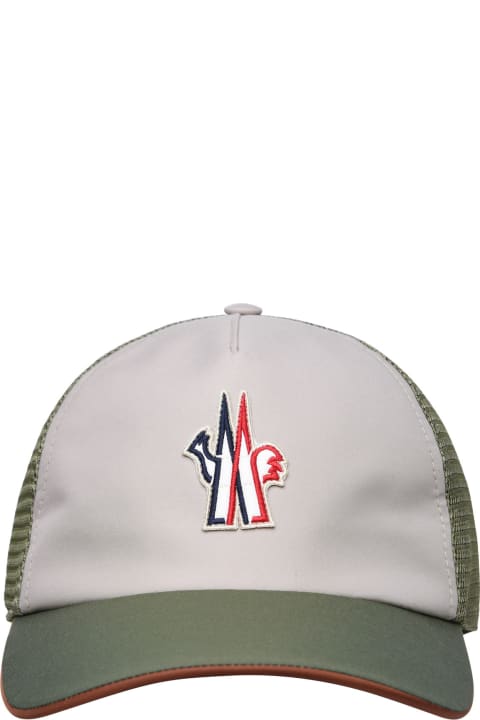 Moncler Hats for Men Moncler Green Nylon Hat