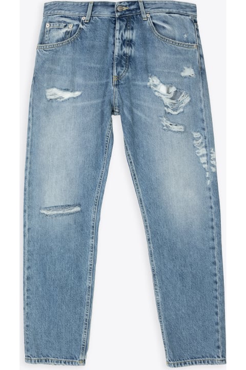 Jeans Light blue distressed jeans regular fit