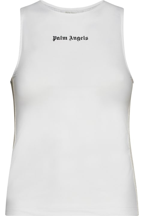 Palm Angels Topwear for Women Palm Angels Tank Top With Logo And Side Bands