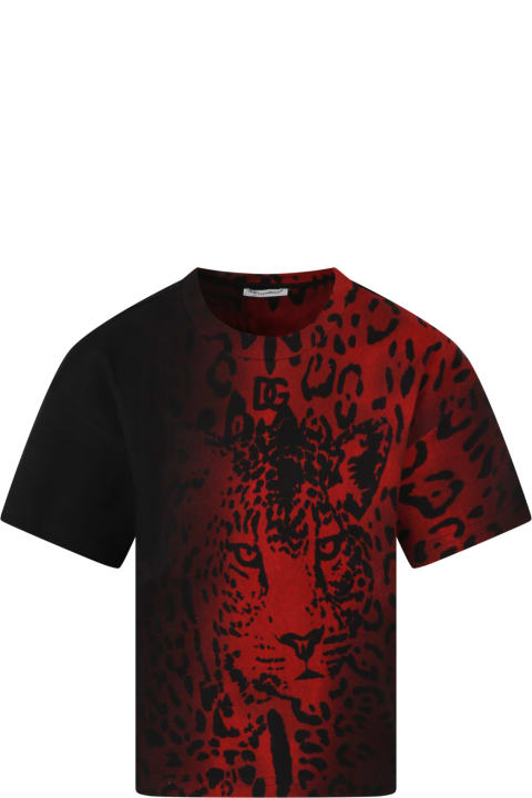 Multicolor T-shirt For Boy With Tiger