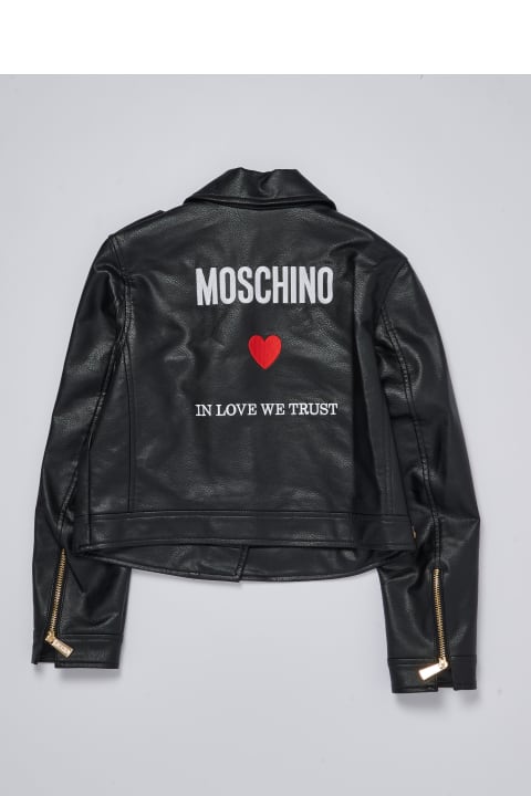 Moschino Coats & Jackets for Boys Moschino Biker Jacket Jacket