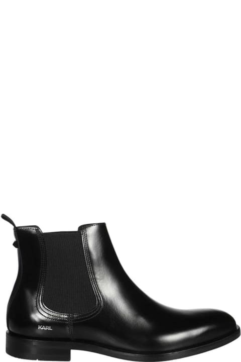 Karl Lagerfeld Boots for Men Karl Lagerfeld Leather Chelsea Boots