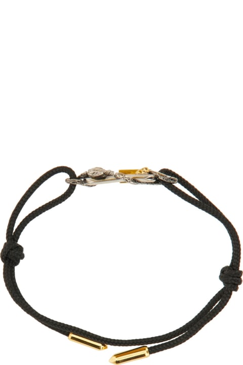 Jewelry for Men Alexander McQueen Snake And Skull Bracelet