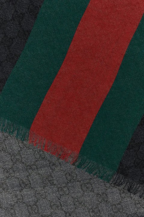 Scarves for Men Gucci Embroidered Wool Scarf