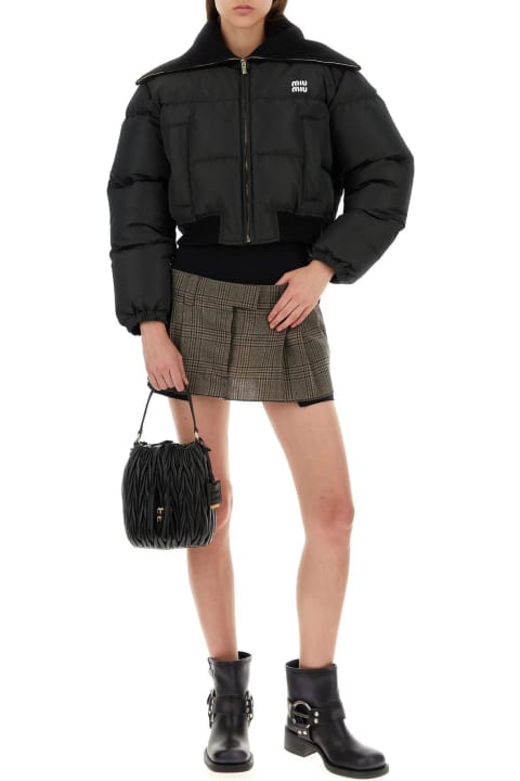 Fashion for Women Miu Miu Black Nappa Leather Handbag