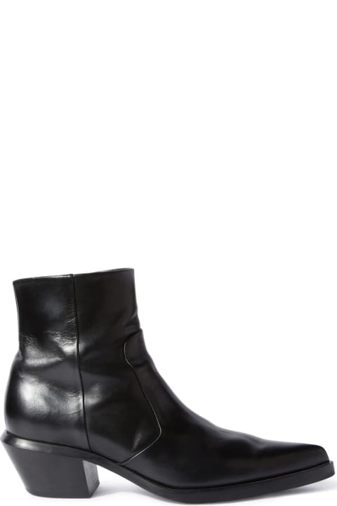 Black Texan Ankle Boot