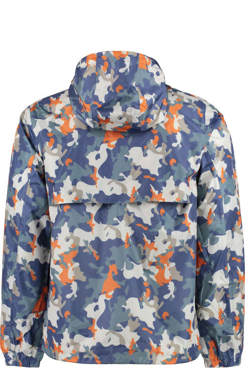 Coats & Jackets for Men K-Way Hooded Windbreaker