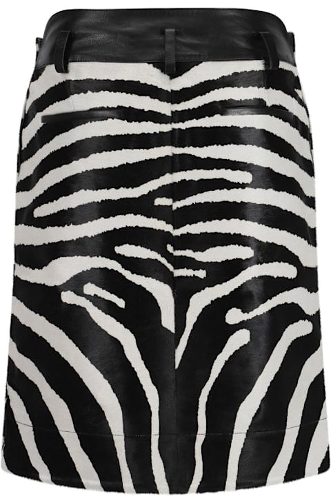 Jacquemus for Women Jacquemus The Tozzi A-line Zebra Skirt