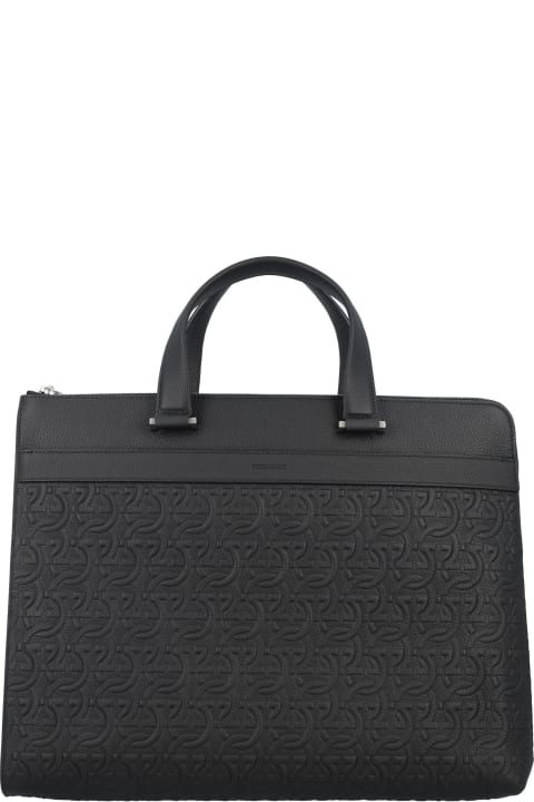 Ferragamo Luggage for Men Ferragamo Gancini Business Bag