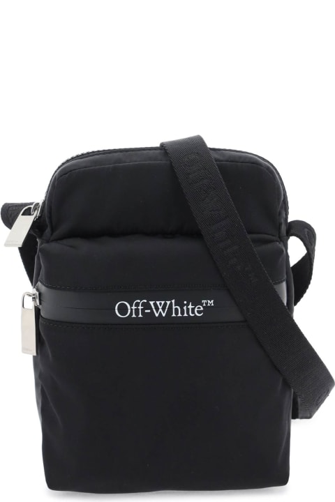 メンズ Off-Whiteのショルダーバッグ Off-White Black Fabric Bag
