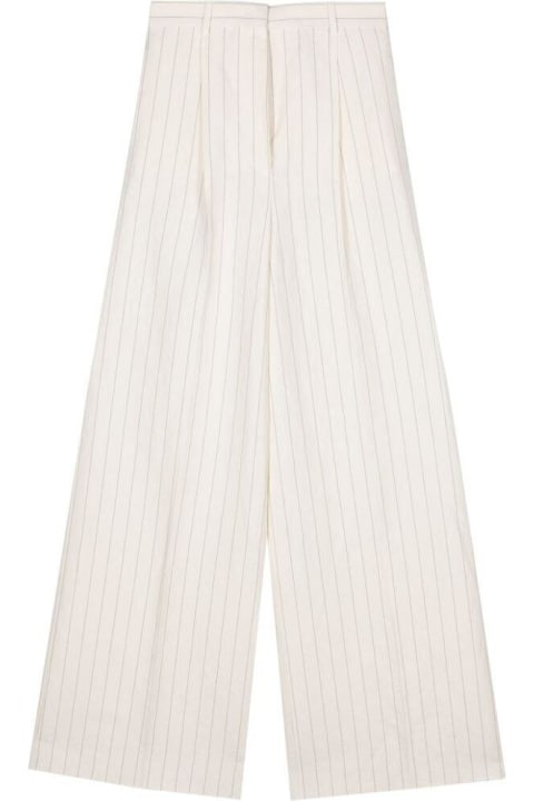 Pants & Shorts for Women Max Mara Striped Wide-leg Trousers