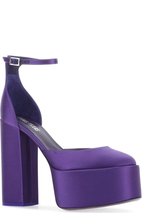 Paris Texas High-Heeled Shoes for Women Paris Texas Purple Satin Dalilah Pumps