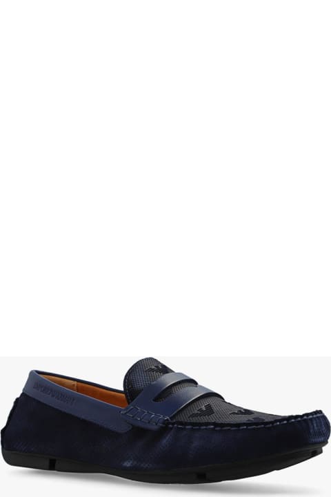 Emporio Armani Loafers & Boat Shoes for Men Emporio Armani Suede Moccasins