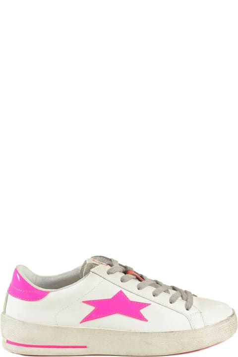 Women's White / Pink Sneakers