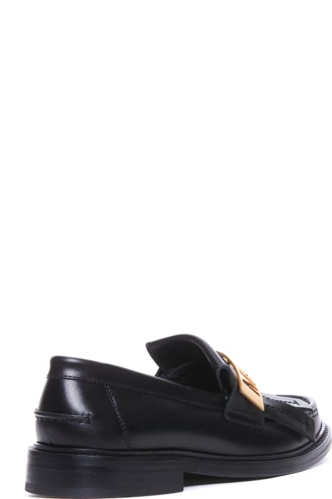 Moschino Loafers & Boat Shoes for Men Moschino Maxi Logo Plate Loafers