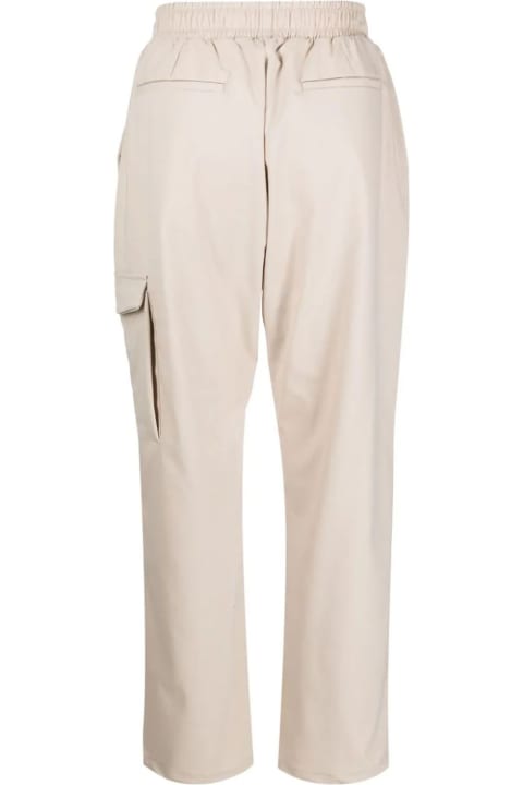 Light Beige Wool Blend Trousers