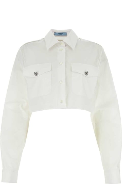 Prada for Women Prada Button-up Cropped Shirt