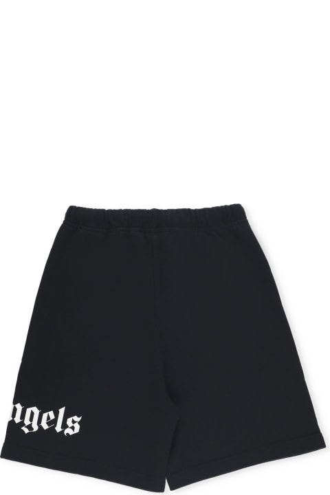 Bottoms for Boys Palm Angels Bermuda With Logo