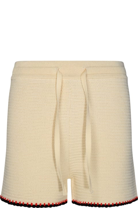 Jil Sander for Women Jil Sander Cream Cotton Shorts
