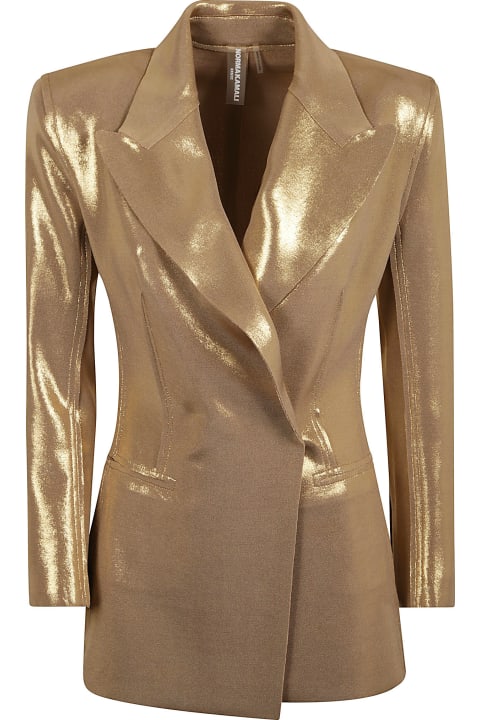 Clothing for Women Norma Kamali Classic Metallic Double-breasted Jacket