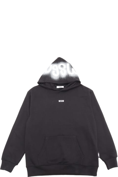 MSGM Sweaters & Sweatshirts for Boys MSGM Hoodie Boy Nero/black