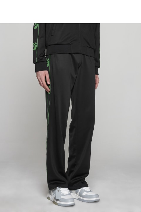 Off-White for Men Off-White Ow Face Cotton-blend Track Pants