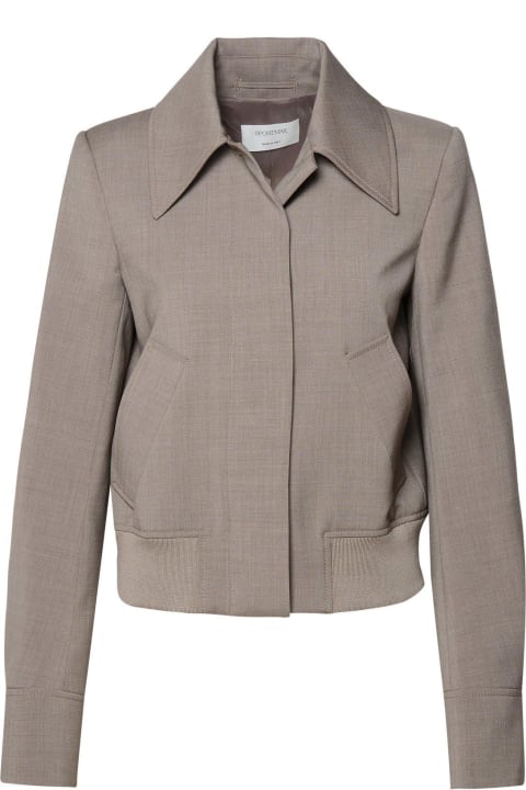 Button Detailed Long-sleeved Jacket