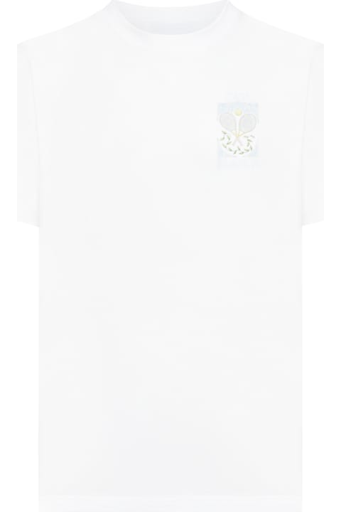 Casablanca Topwear for Men Casablanca Tennis Pastelle Printed T-shirt