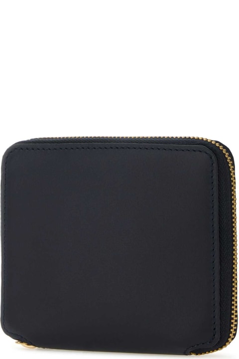 Fashion for Women Comme des Garçons Midnight Blue Leather Wallet