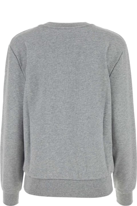 Fleeces & Tracksuits for Women A.P.C. Melange Grey Cotton Sweatshirt