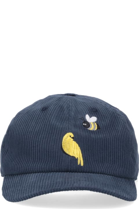 Thom Browne Hats for Men Thom Browne Velvet Baseball Cap
