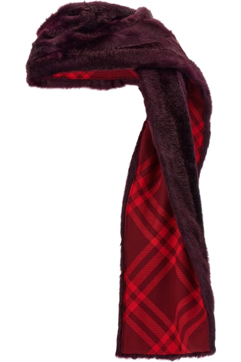 Burberry Scarves & Wraps for Women Burberry Eco Fur Hooded Scarf