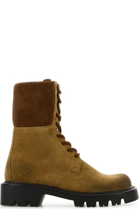 Fashion for Women Loewe Two-tone Suede Sierra Ankle Boots