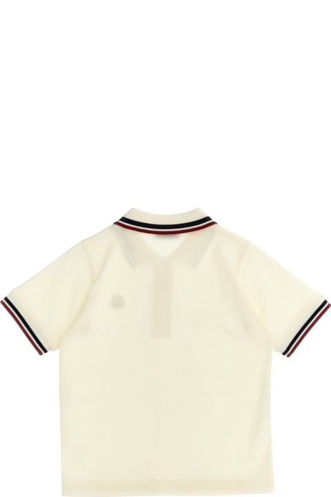 Moncler for Boys Moncler Logo Patch Polo Shirt