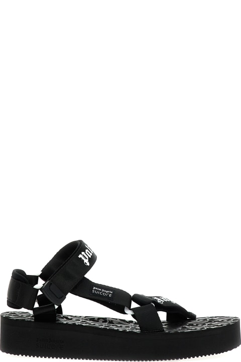 Other Shoes for Men Palm Angels X Suicoke Depa Logo-printed Strap Sandals
