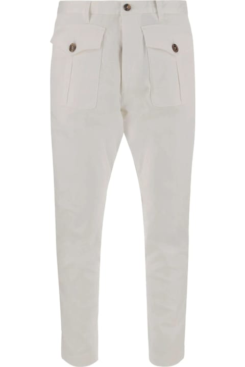 Pants for Men Dsquared2 Dsquared2 Trousers White