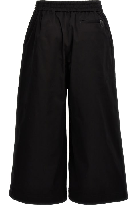 Loewe Pants & Shorts for Women Loewe Turn-up Crop Trousers