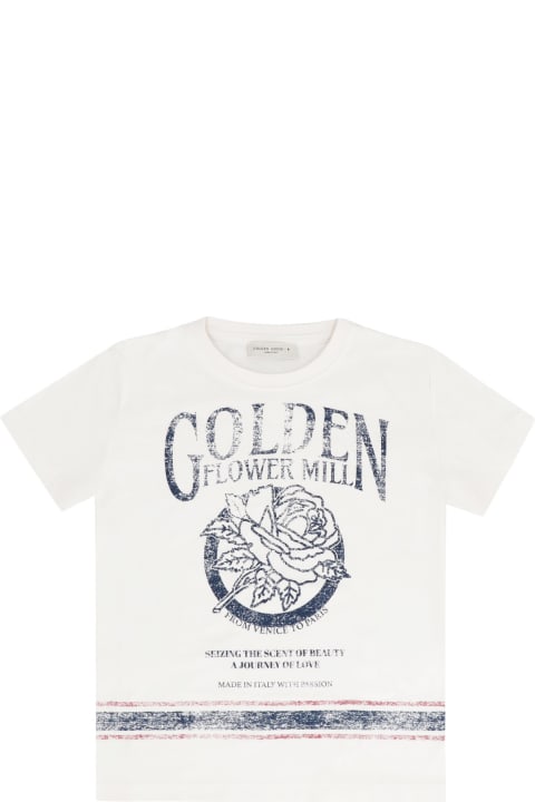Golden Goose Kids Golden Goose Cotton Crew-neck T-shirt