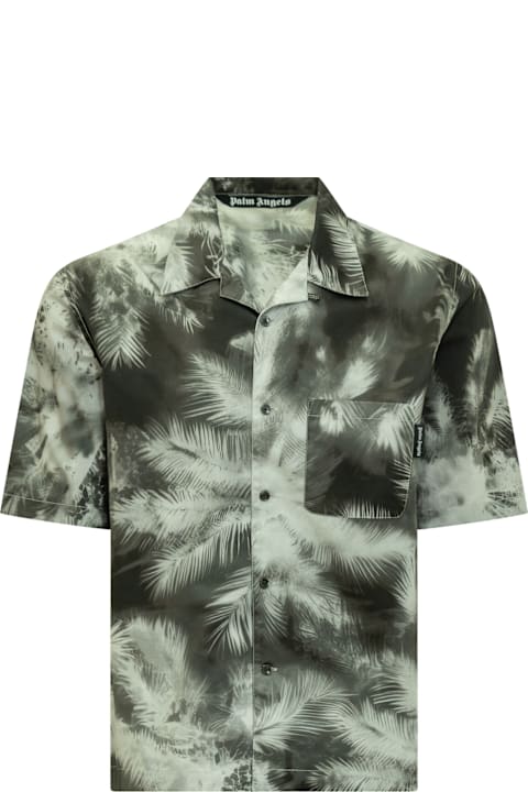 Palm Angels قمصان لـ القسم الرجالي Palm Angels Blueprint Shirt