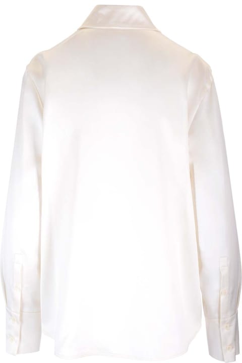 Max Mara ملابس علوية لـ السيدات Max Mara Silk Satin Shirt